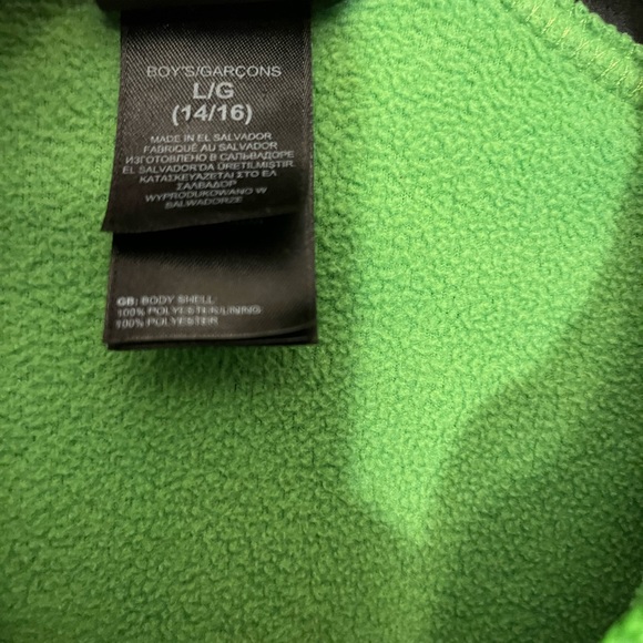 Boys The North Face zip up fleece size Large 14/16 - Picture 3 of 5